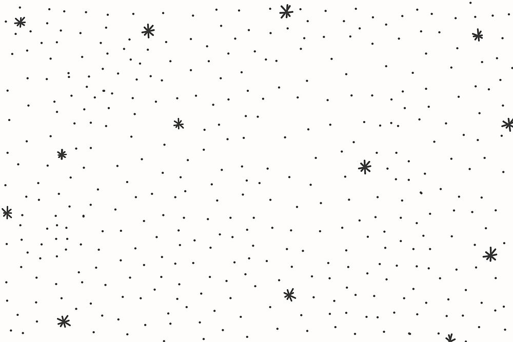 Minimal black & white star pattern vector