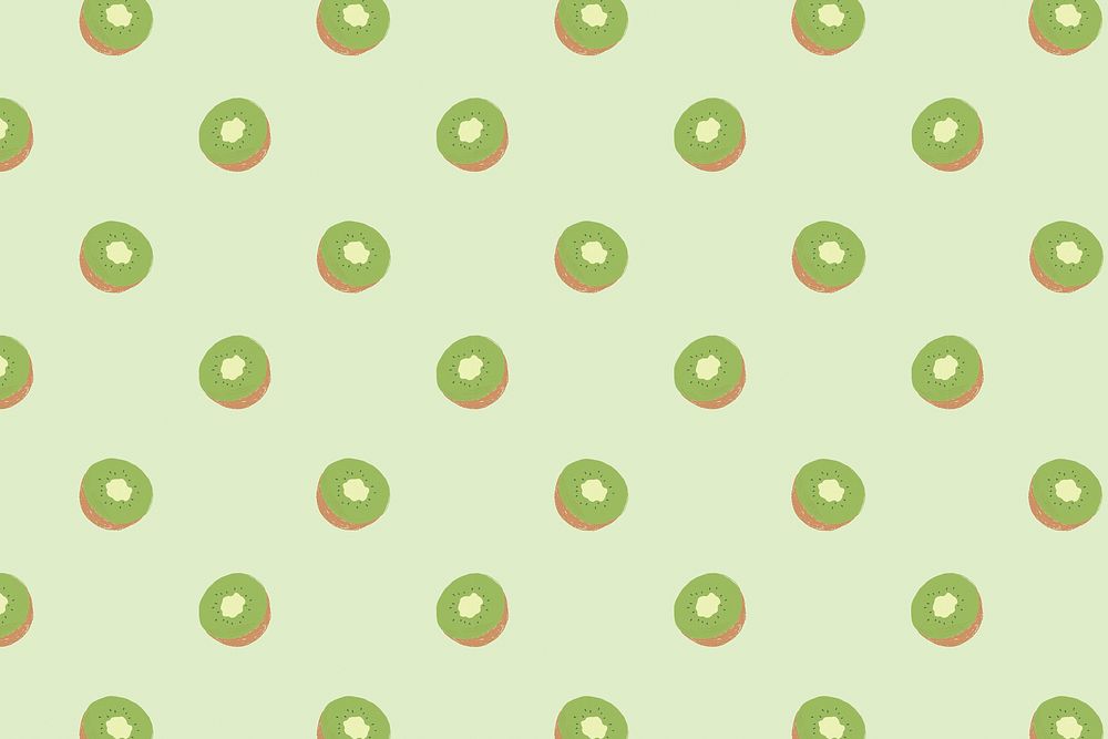 Vector seamless kiwi pattern pastel background