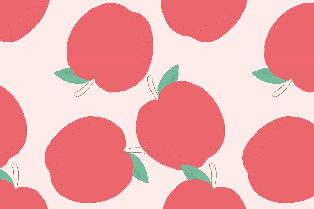 Psd  colorful apple pattern background