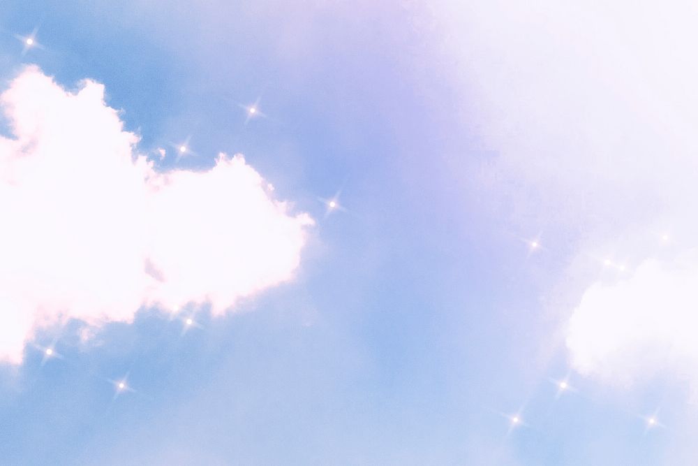 Sparkle cloud light blue background image