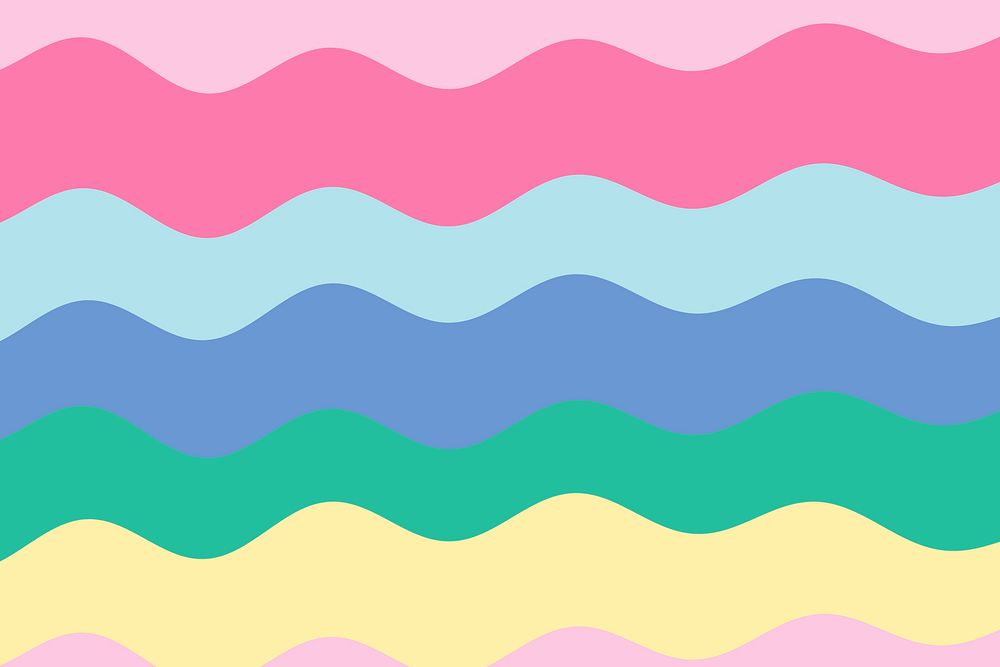 Colorful psd cursive stripes cute pattern background