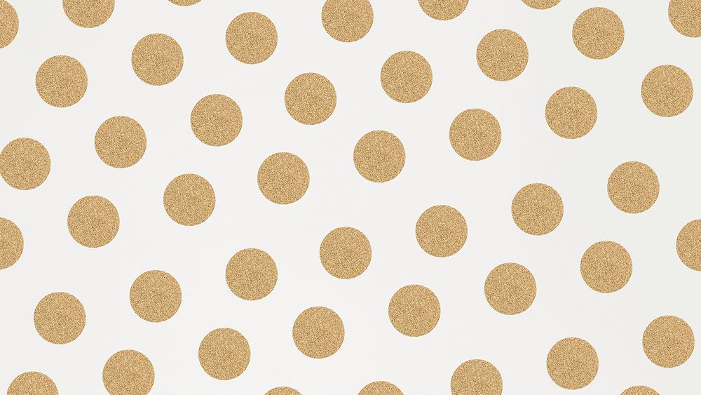 Gold polka dot psd glittery pattern wallpaper