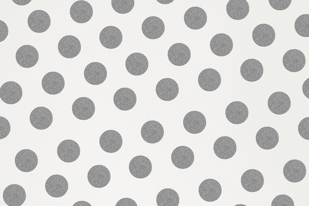 Silver psd polka dot glittery pattern background