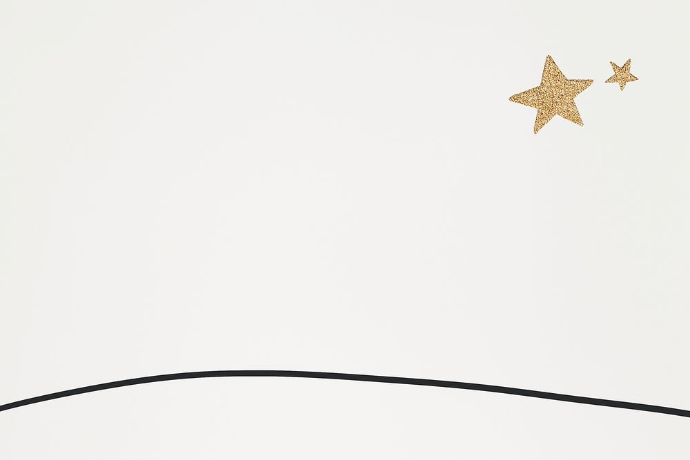 Psd glittery gold stars simple wallpaper for kids