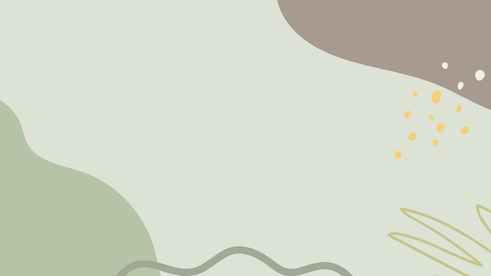 Modern vector memphis cute green pattern background
