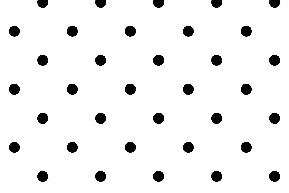 Black and white psd polka dot cute pattern wallpaper