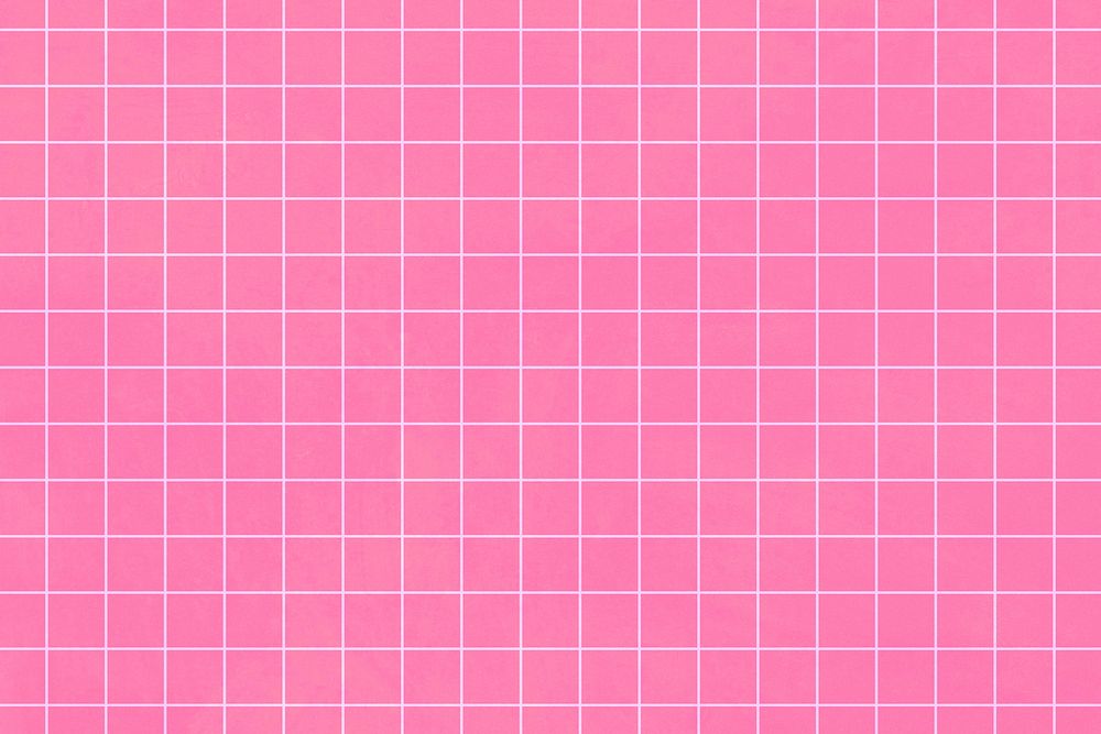 Aesthetic hot pink grid pattern wallpaper