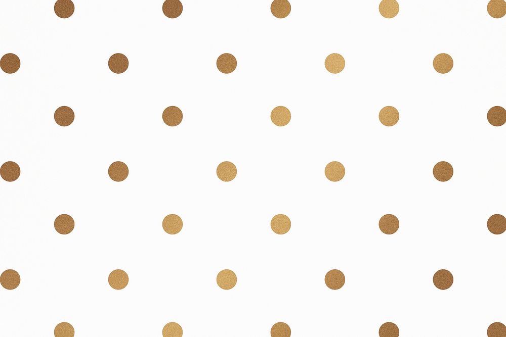 Gold polka dot glittery pattern wallpaper
