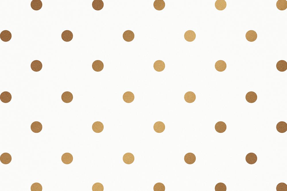 Gold psd polka dot glittery pattern background