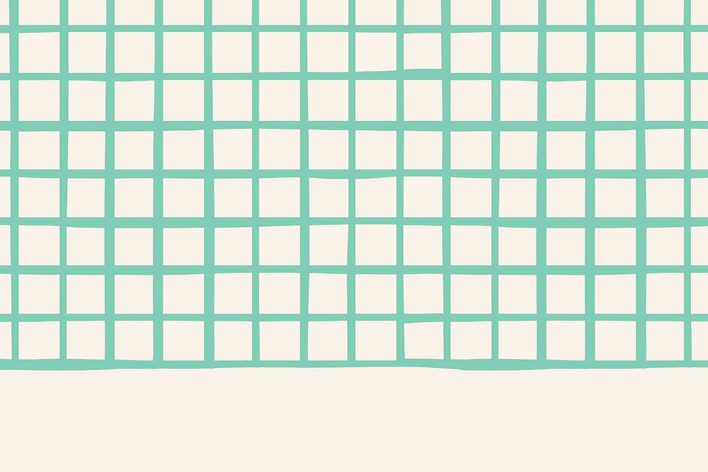 Psd plain green grid pattern on beige wallpaper