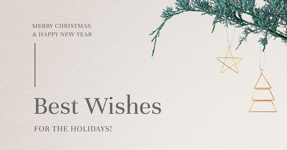 Holiday wish greeting festive background