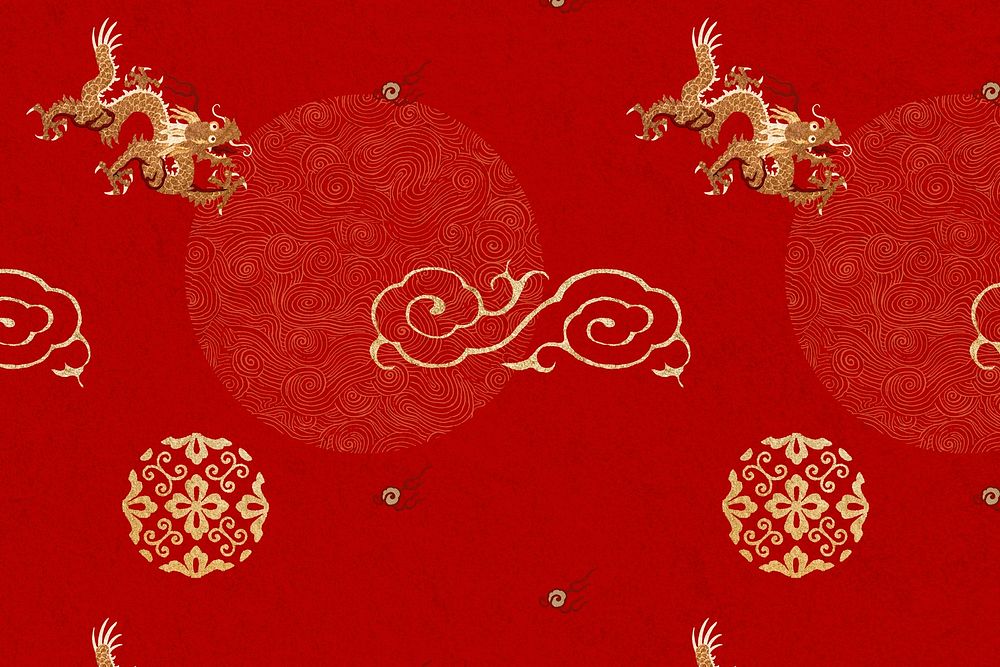 Chinese gold traditional pattern psd background