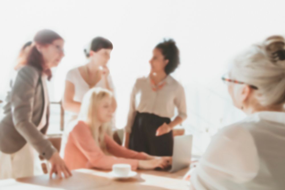 Diverse businesswomen teamwork in office