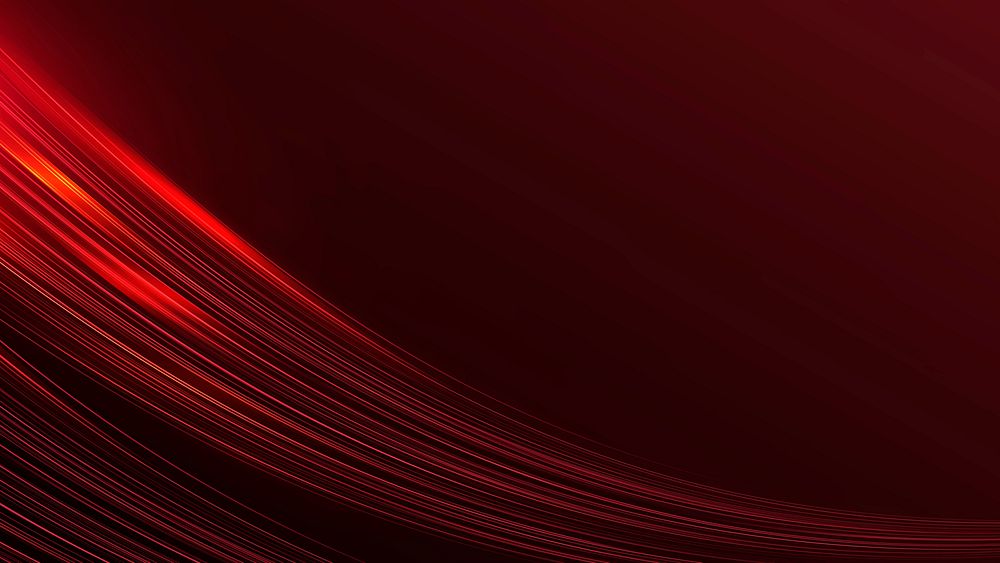 Red border png flowing neon wave wallpaper