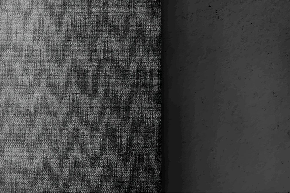 Gray concrete and canvas fabric textured background vector