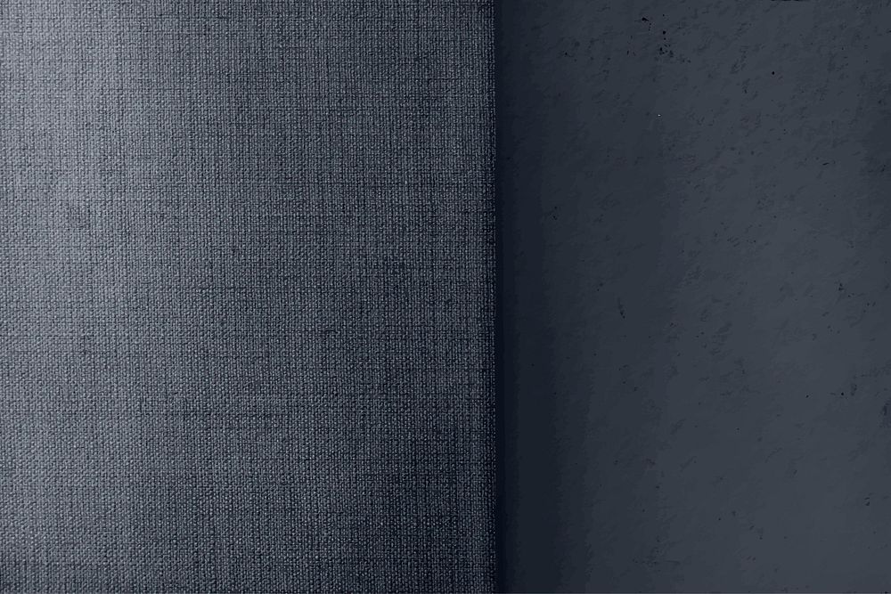 Gray concrete and canvas fabric textured background vector