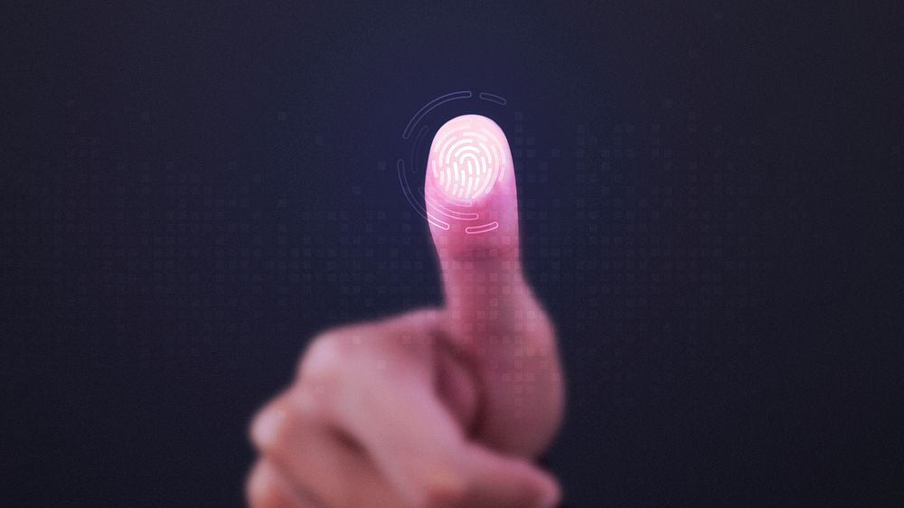 Fingerprint scanner on transparent screen