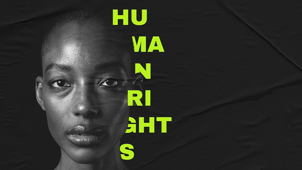 Black woman portrait for human rights campaign wallpaper