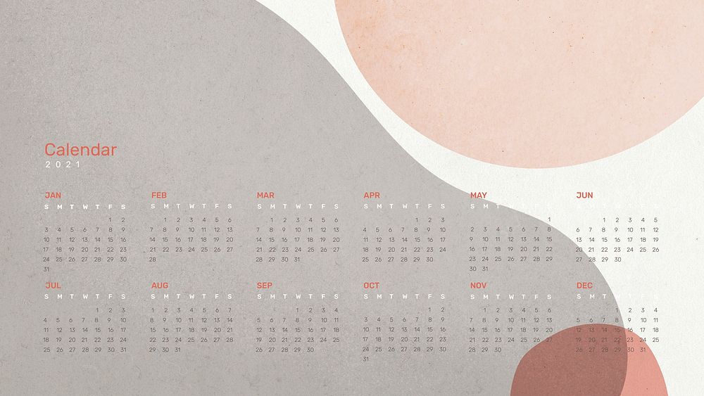 2021 calendar HD wallpaper vector printable template set abstract background