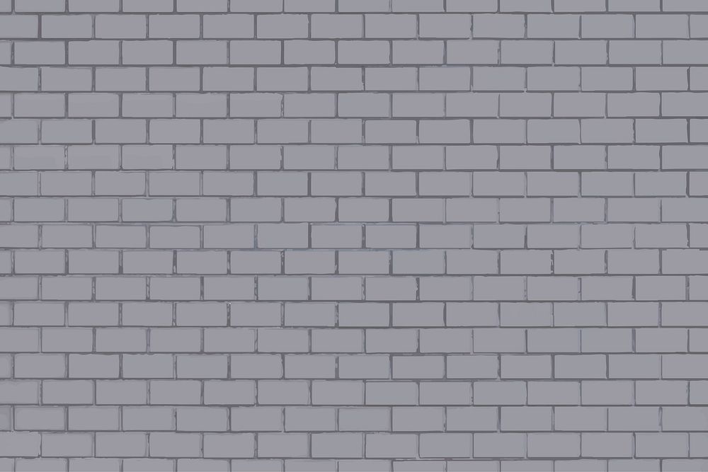 Gray concrete brick wall vector