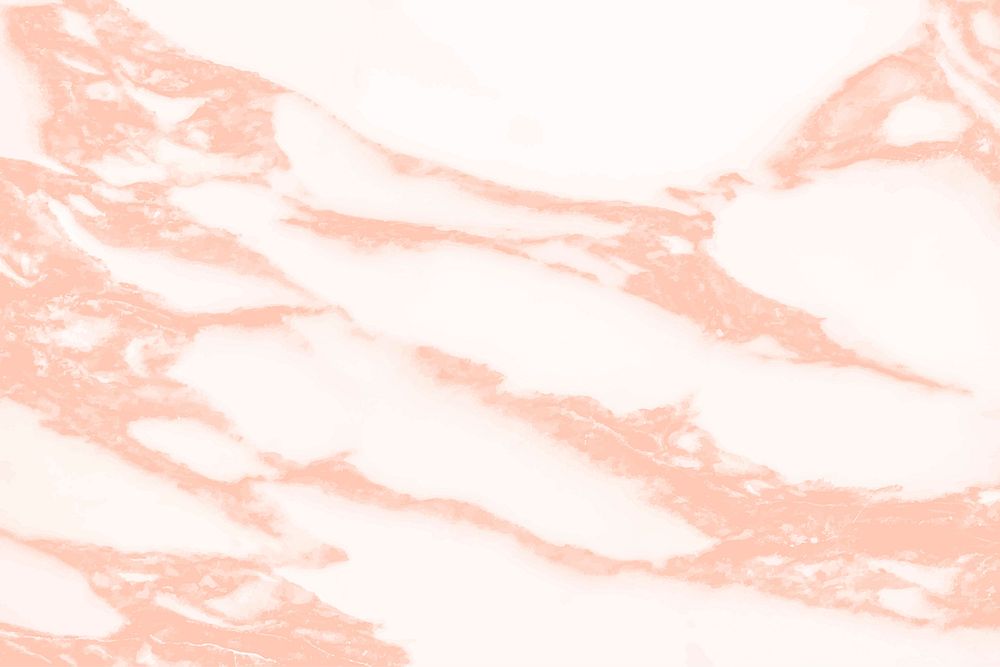 Peach marble textured background vector