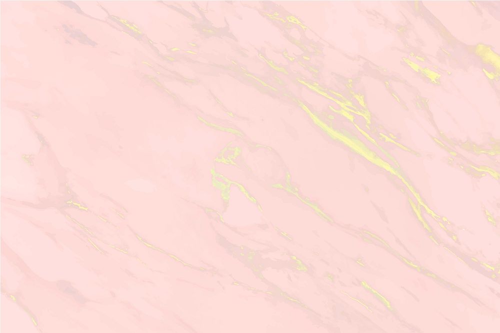 Pink with yellow scratches marble surface vector