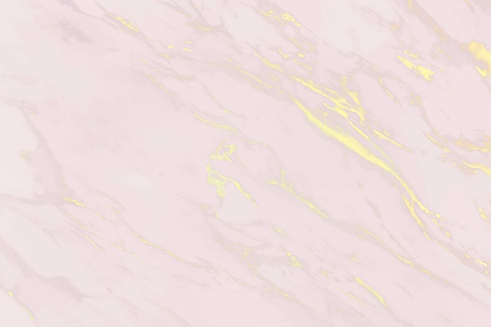 Pink with yellow scratches marble surface vector