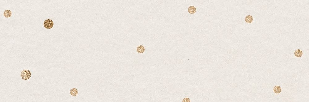 Gold dots beige festive background for email header wallpaper