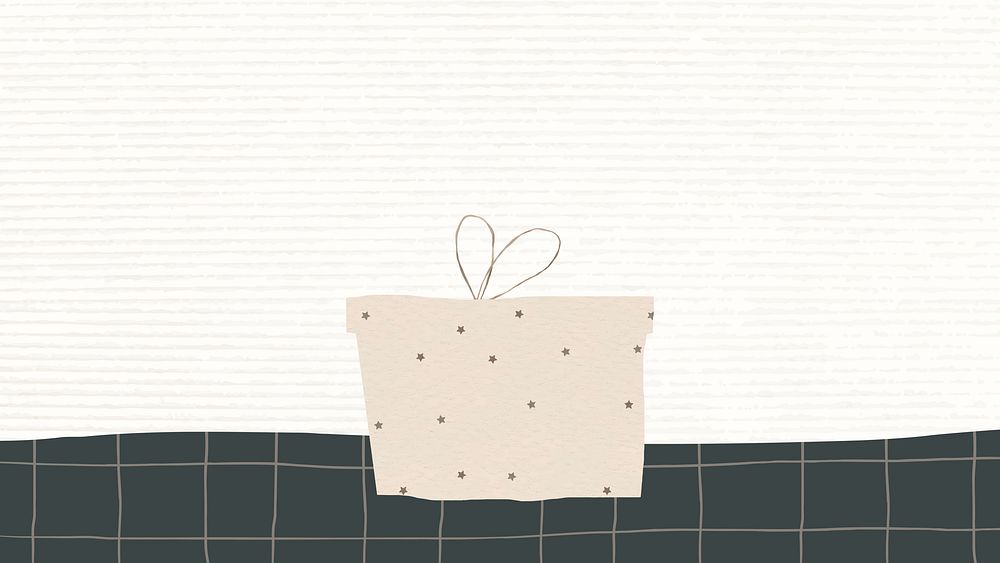 Gift box festive background with design space