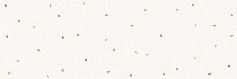 Gold polka dots blog banner beige background
