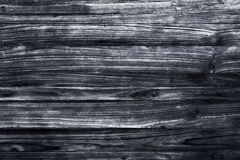 Black wooden textured background vector