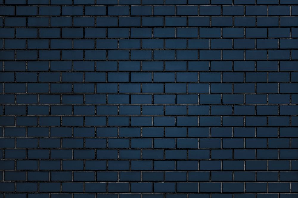 Blue brick wall textured background
