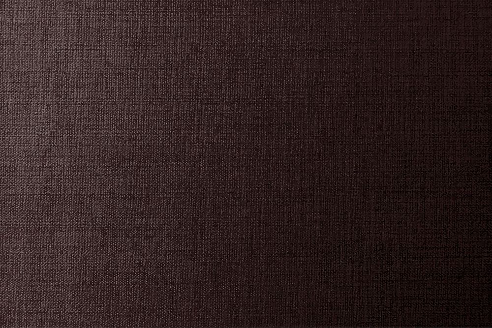 Plain dark brown fabric textured background vector