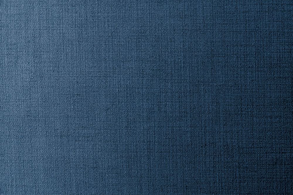 Plain dark blue fabric textured background vector