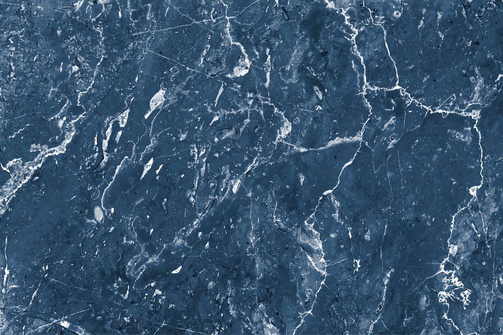 Blue marble textured background design vector