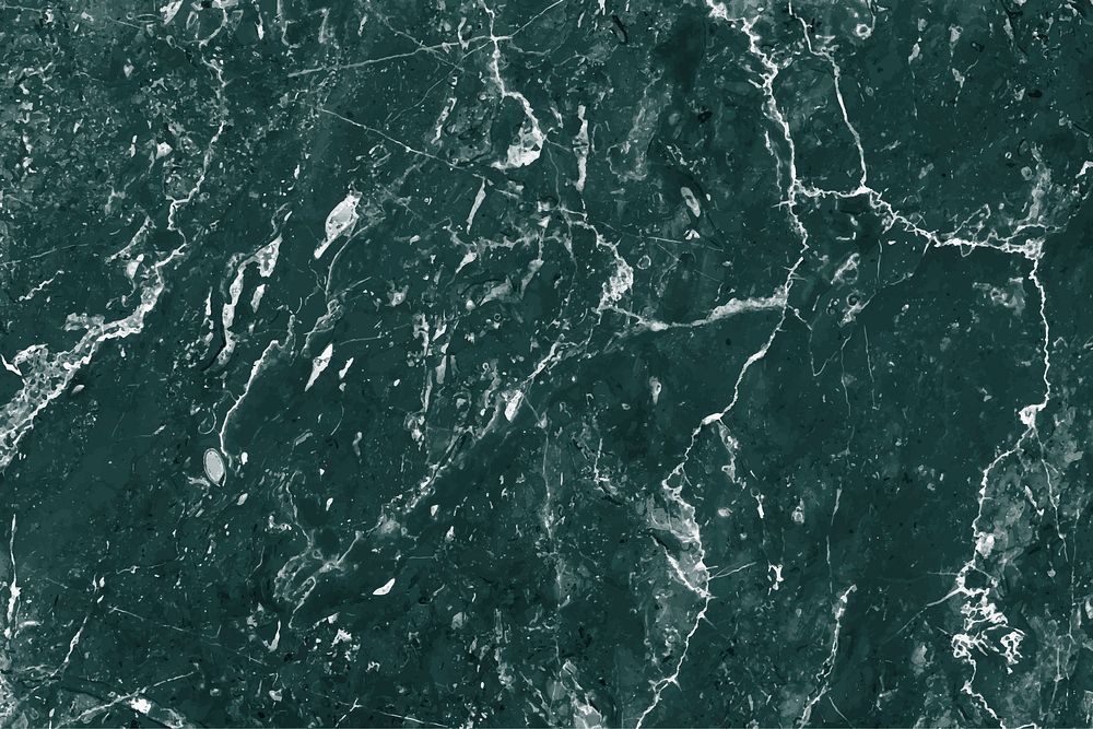 Green marble textured background design vector