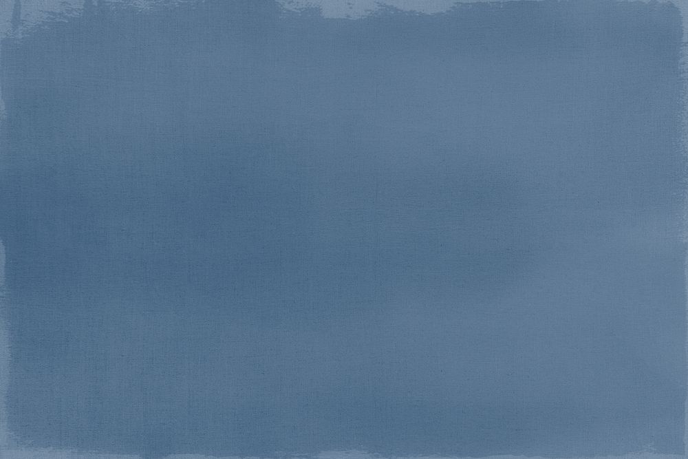 Blue paint on a canvas textured background