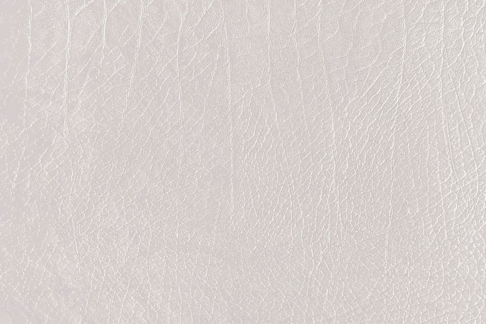 Pearly white creased leather textured background vector