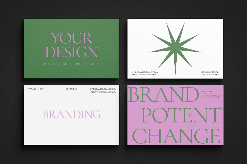 Business branding mockup, name card design, corporate identity psd
