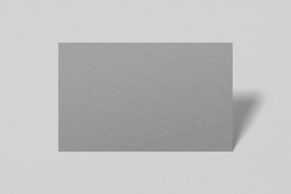 Blank customized gray business card
