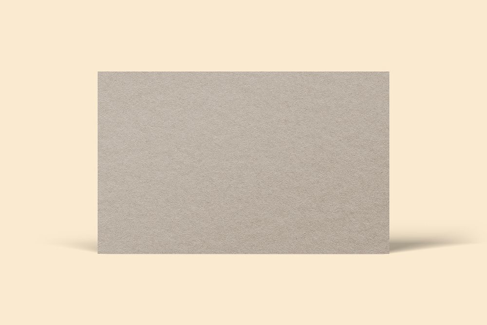 Blank customized beige business card