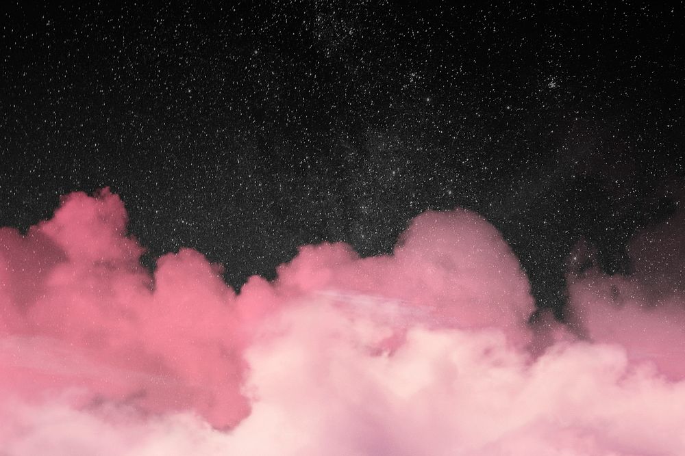 Abstract background psd with pink clouds