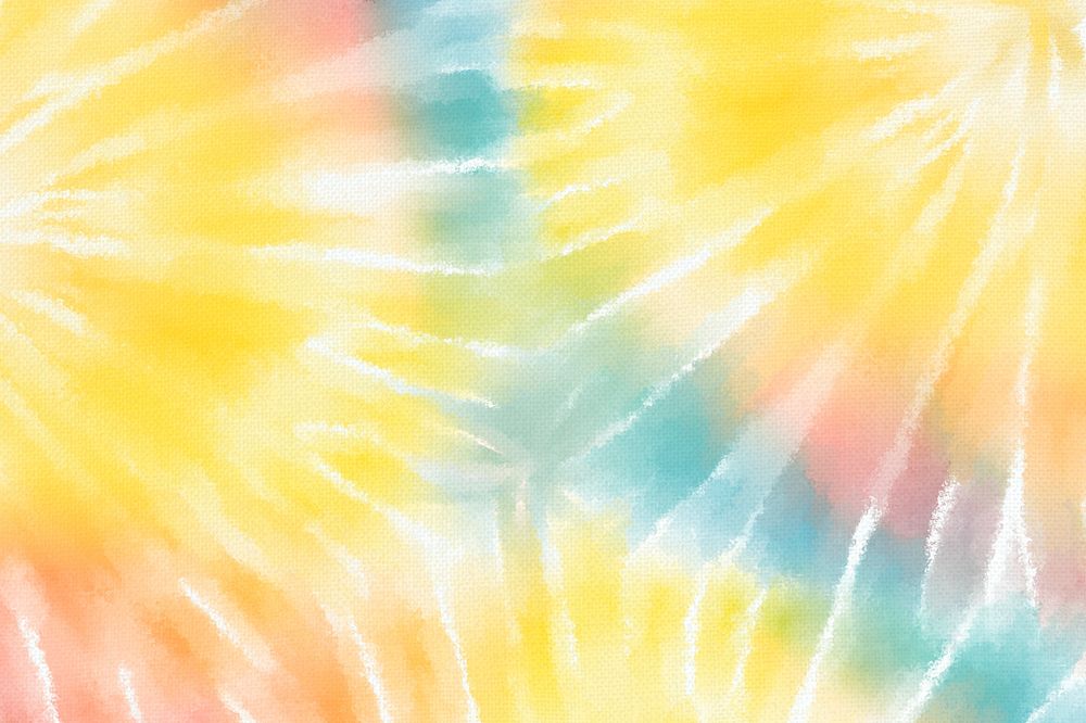 Rainbow tie dye background with pastel swirl watercolor paint