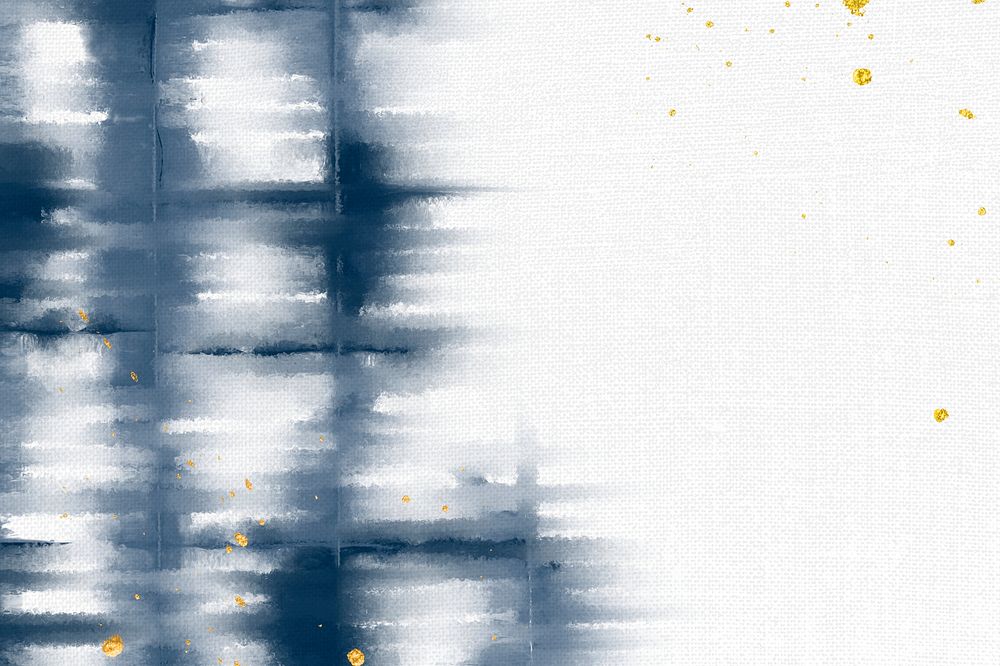 Shibori background psd with indigo blue border