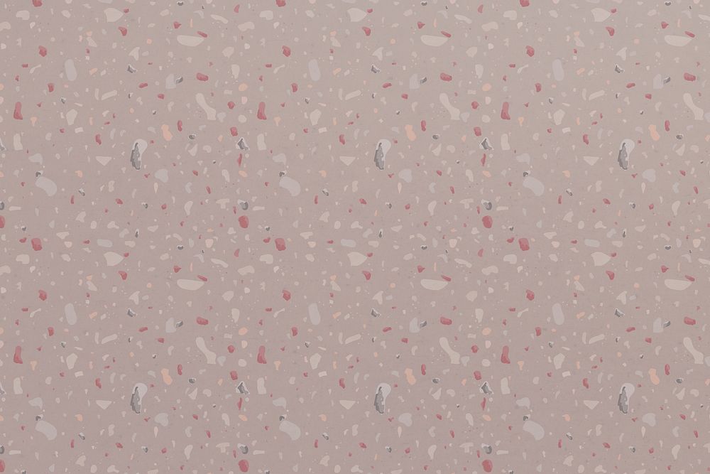 Terrazzo pattern brown background