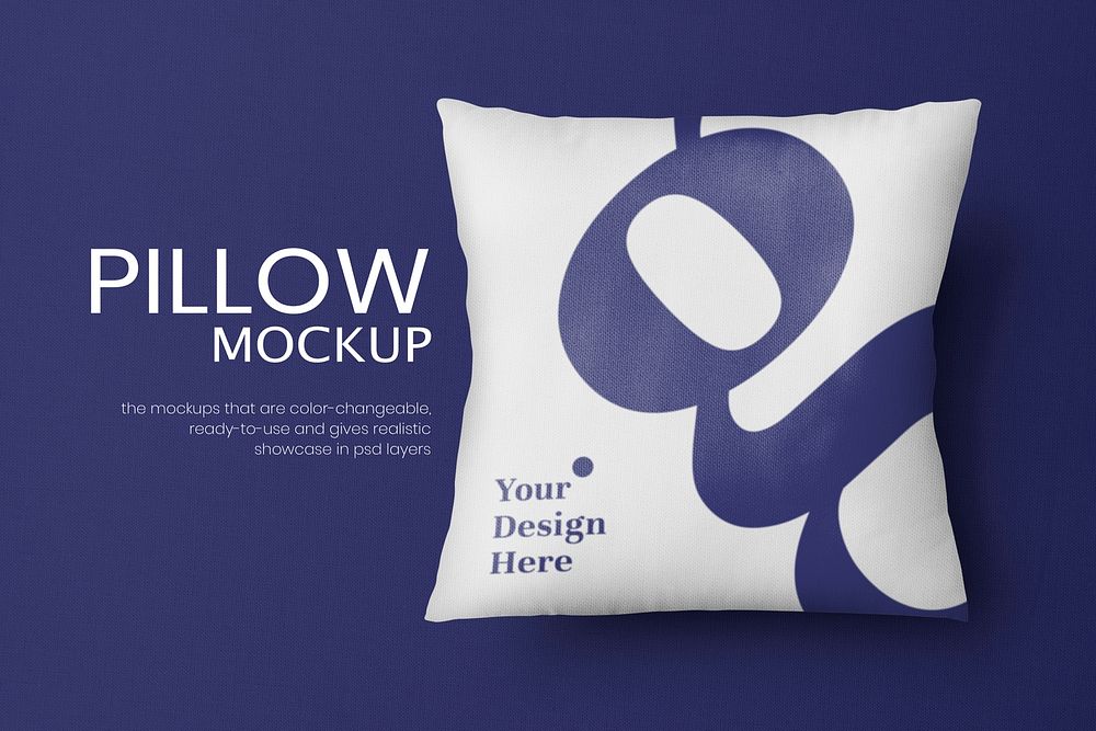 Cushion cover mockup psd