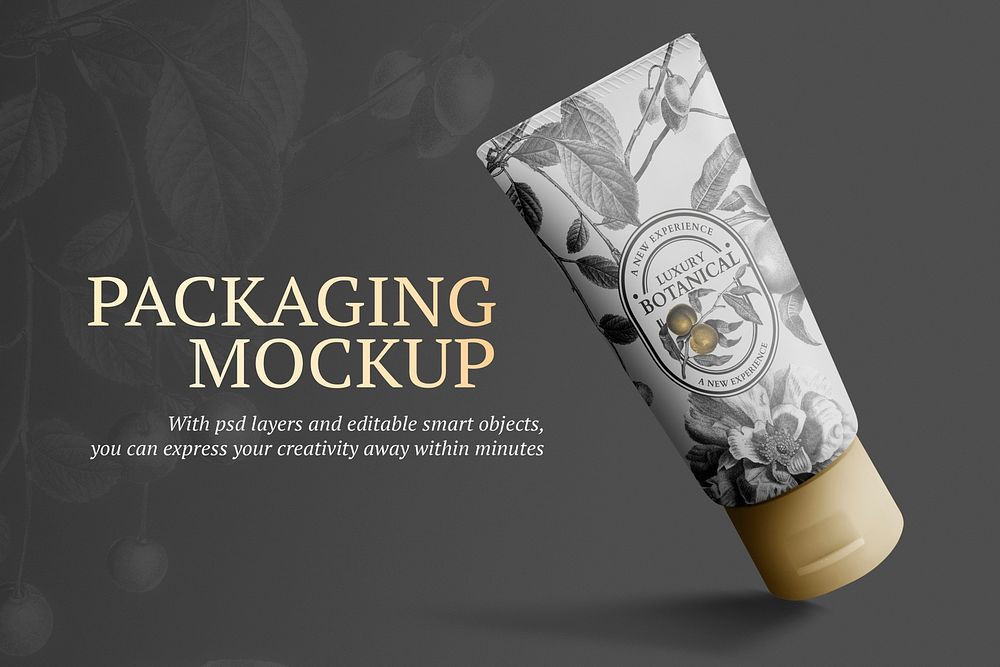 skincare,  psd product packaging ad