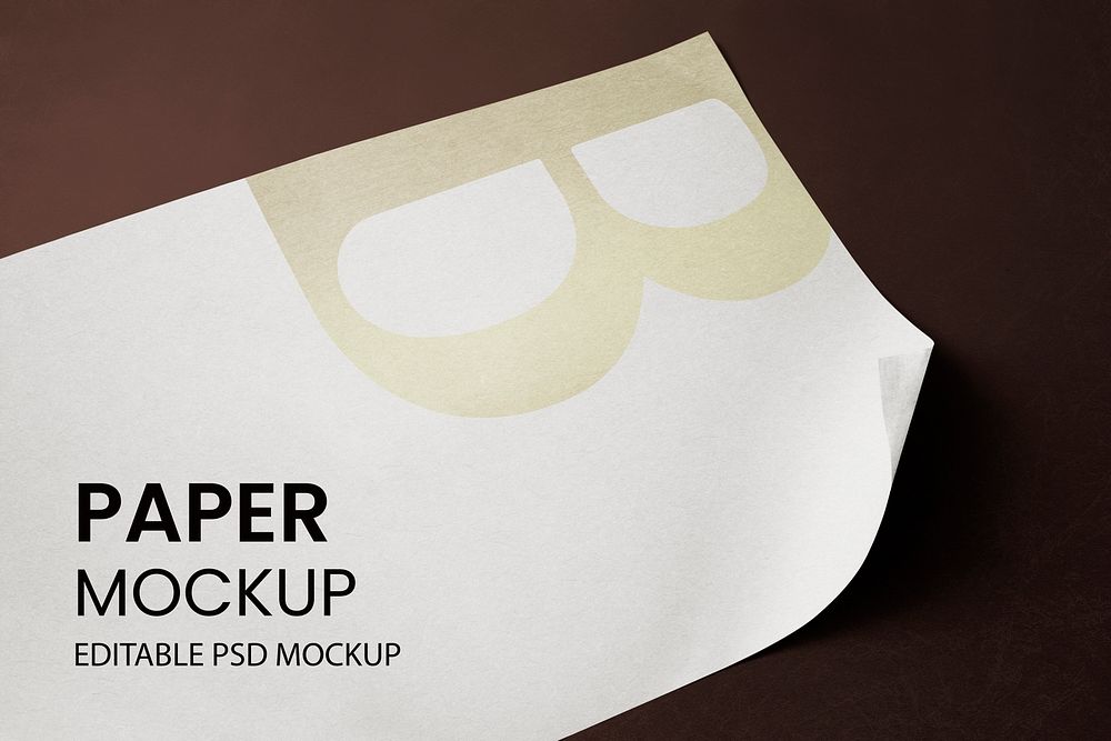 Paper mockup psd