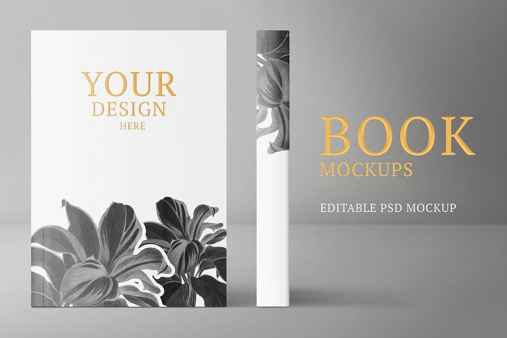 Minimal book mockup psd