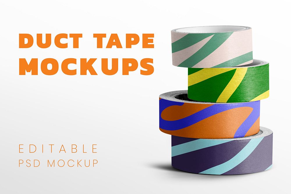 Duct tape mockup psd